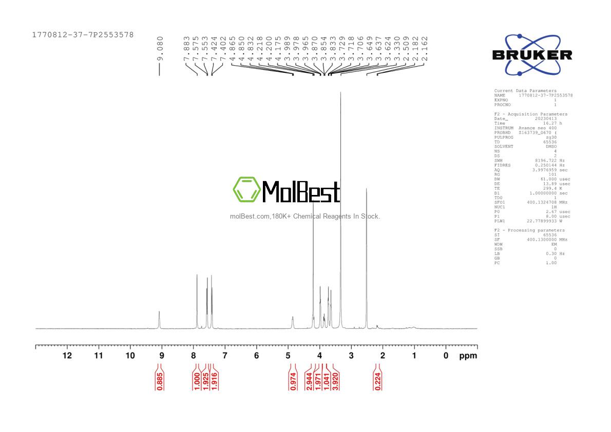 1770812-37-7 fiziksel numune test spektrumu (NMR)