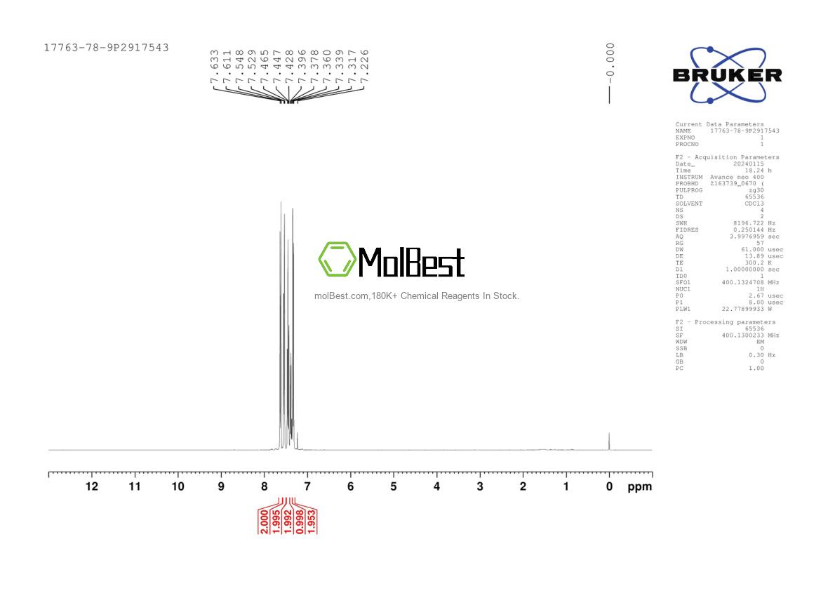 Physical sample testing spectrum (NMR) of 17763-78-9
