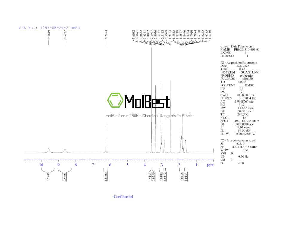 1788908-20-2 fiziksel numune test spektrumu (NMR)
