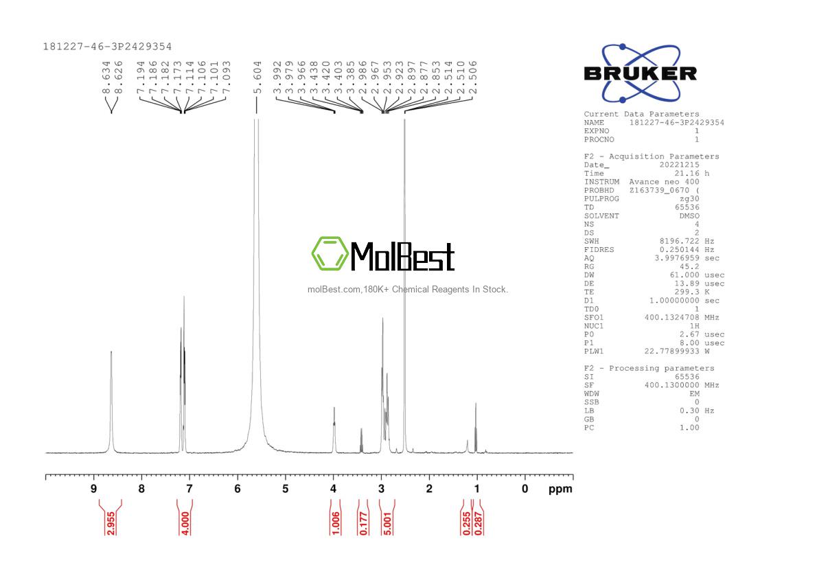 Phổ kiểm tra mẫu thực (NMR) của 181227-46-3