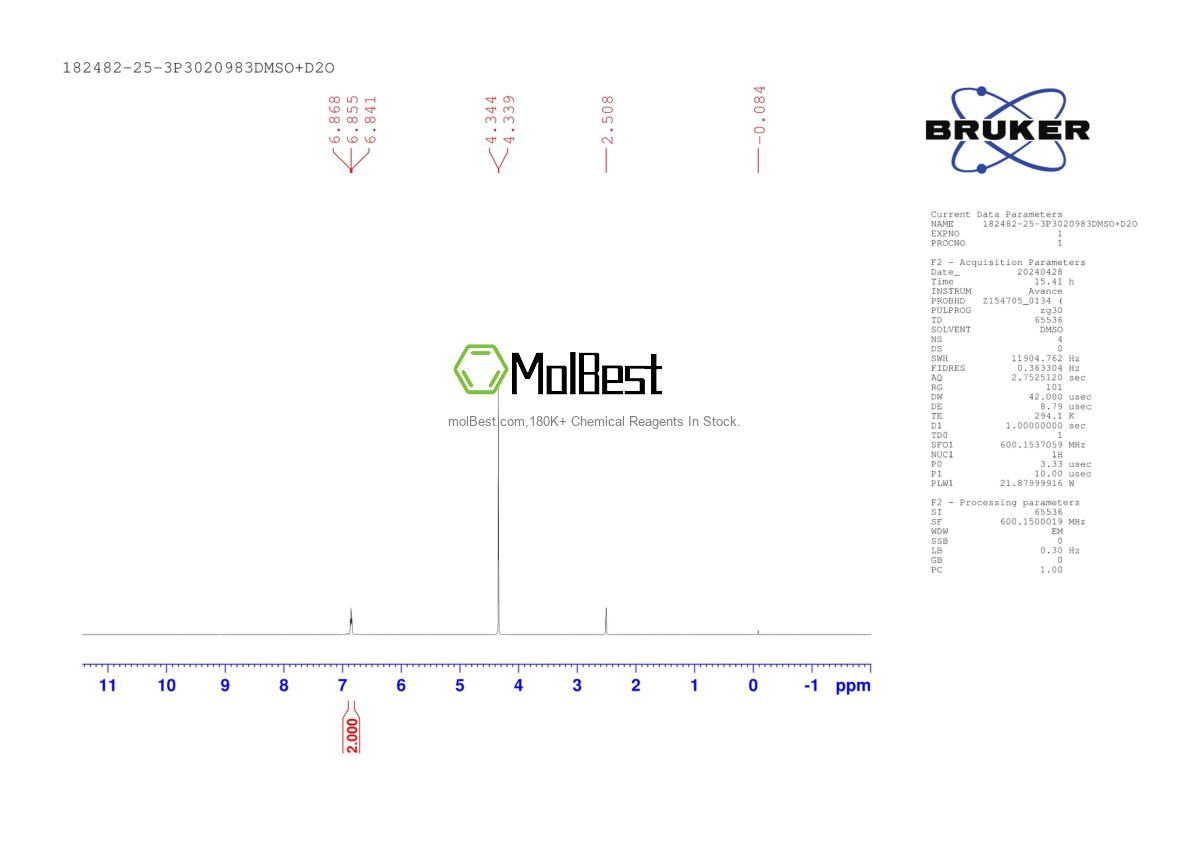 182482-25-3 fiziksel numune test spektrumu (NMR)
