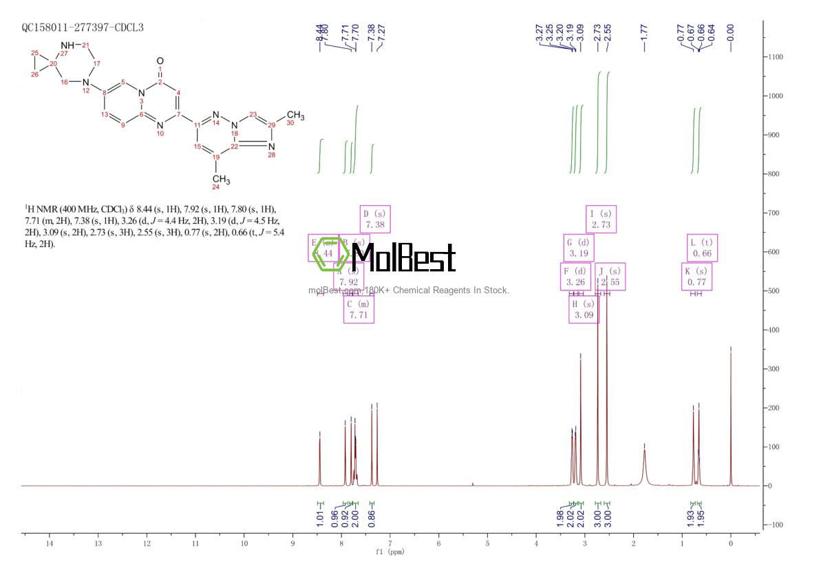 1825352-65-5 fiziksel numune test spektrumu (NMR)