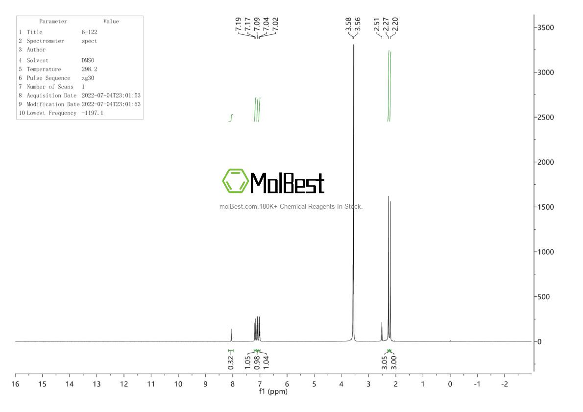 Spektrum pengujian sampel fisik (NMR) 183158-34-1