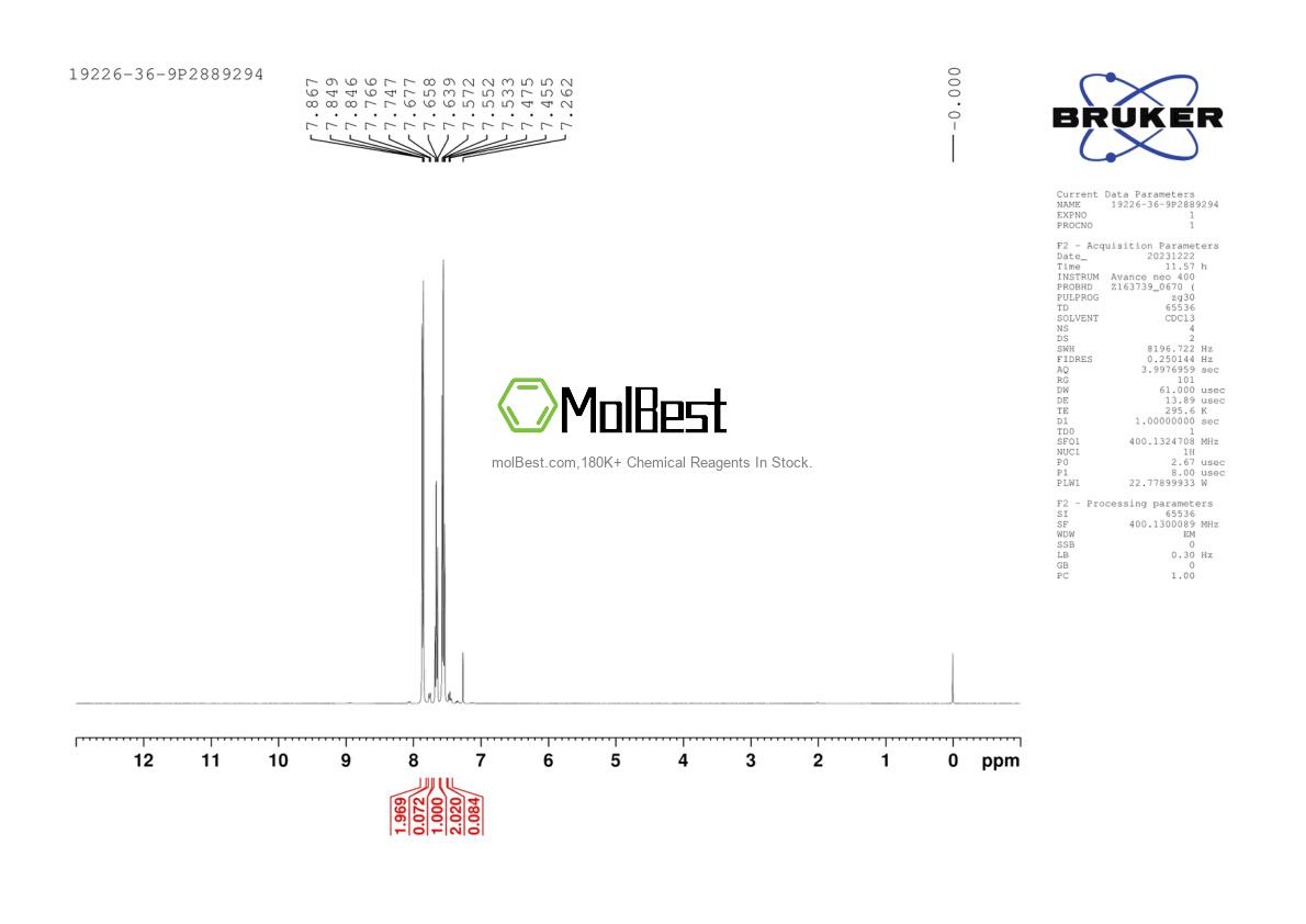 Physical sample testing spectrum (NMR) of 19226-36-9