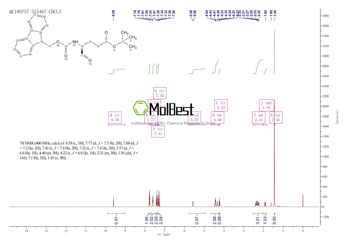 Physical sample testing spectrum (NMR) of 206759-97-9