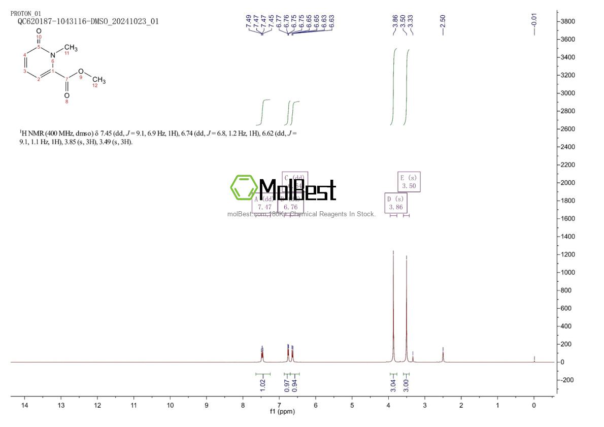 20845-22-1 fiziksel numune test spektrumu (NMR)