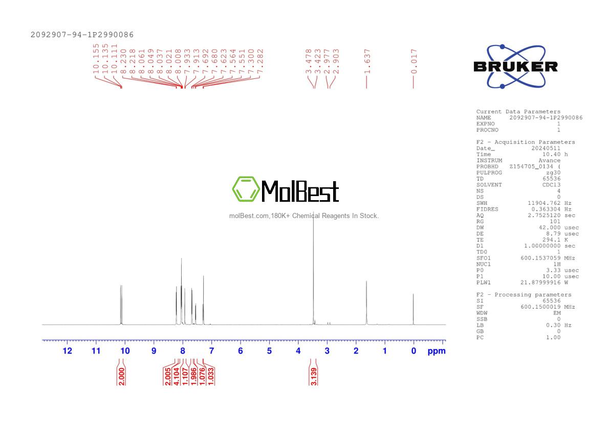 2092907-94-1 fiziksel numune test spektrumu (NMR)