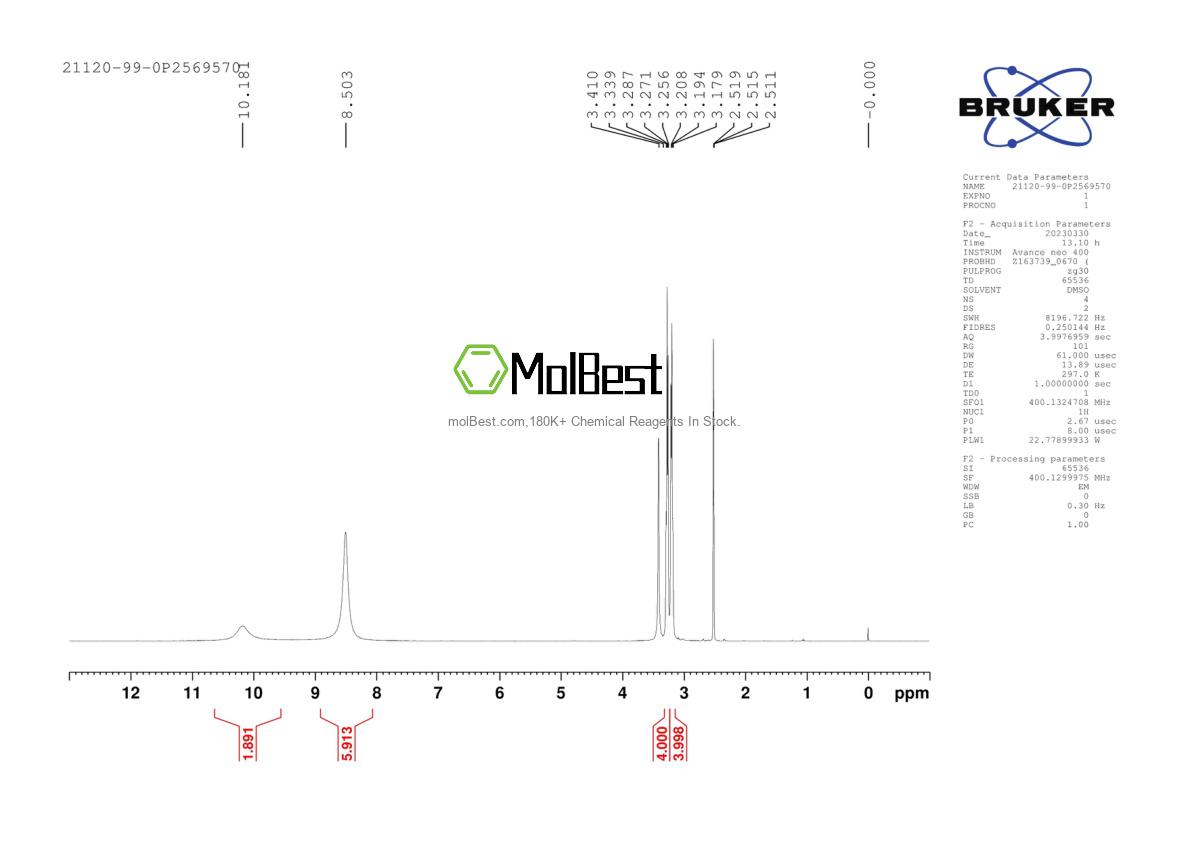Physical sample testing spectrum (NMR) of 21120-99-0