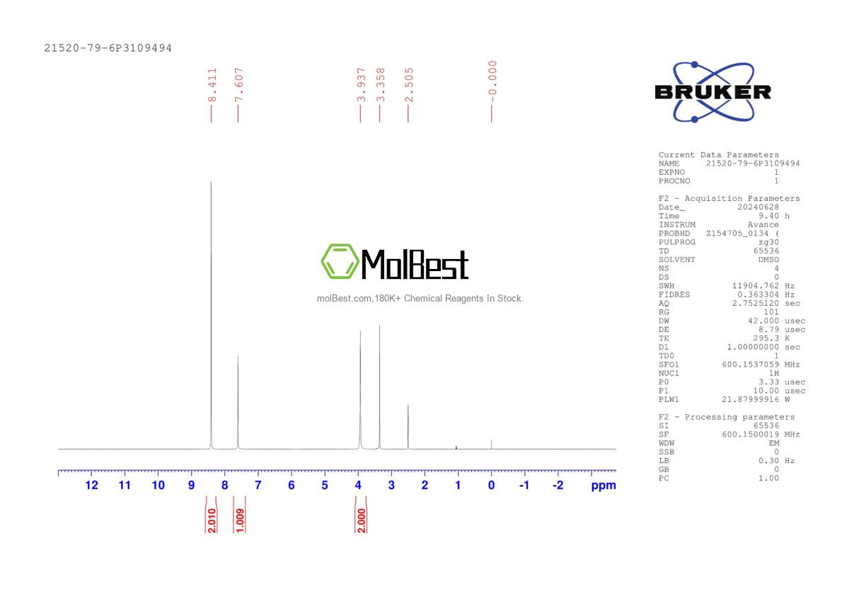 Physical sample testing spectrum (NMR) of 21520-79-6