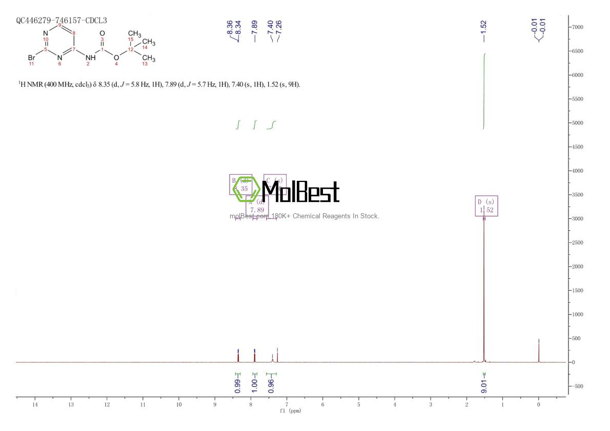 Physical sample testing spectrum (NMR) of 2168219-52-9