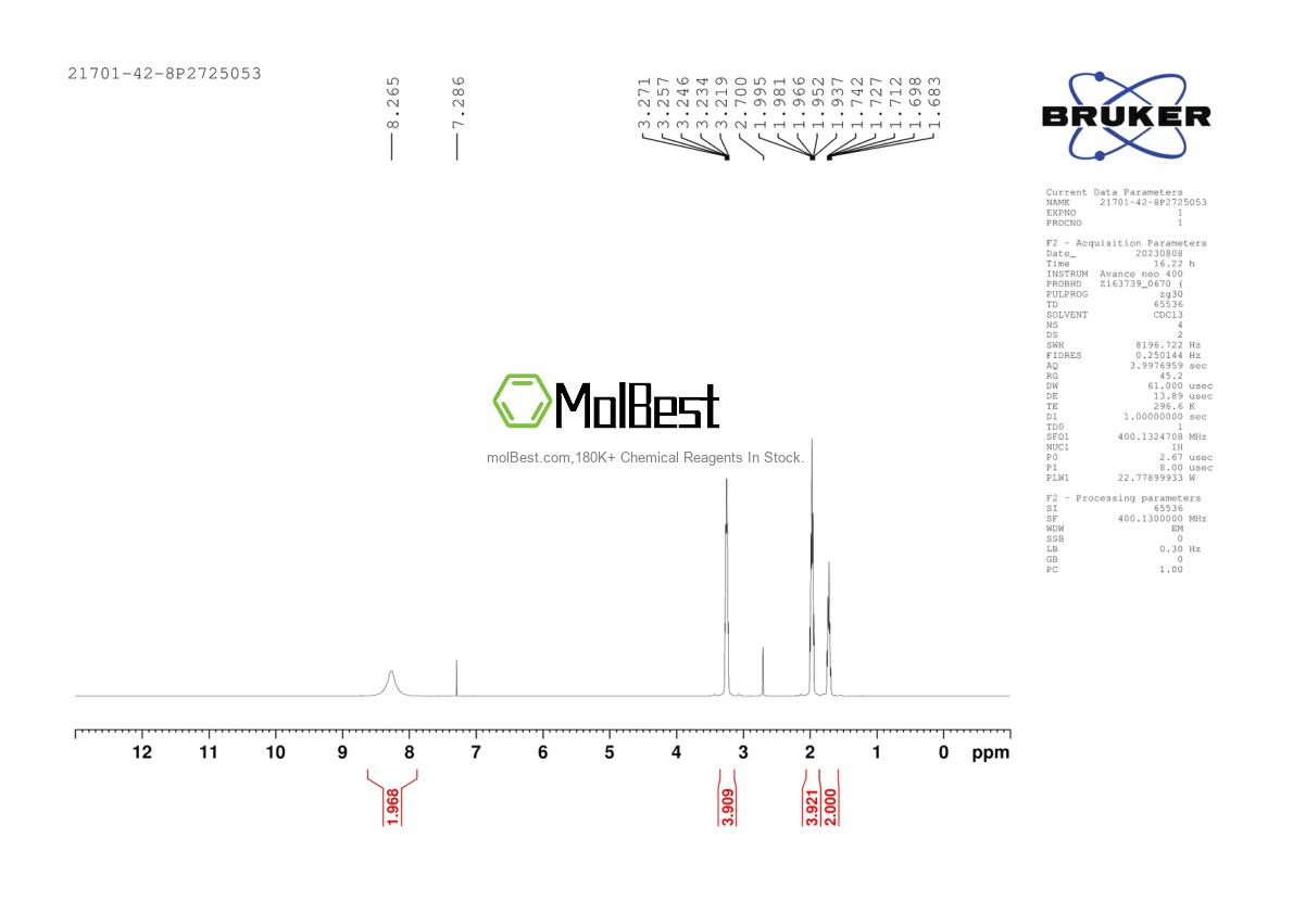 Physical sample testing spectrum (NMR) of 21701-42-8