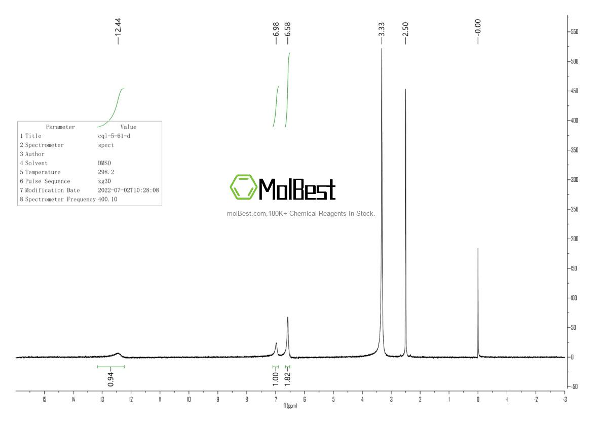 Спектр анализа физического образца (ЯМР) для 21943-14-6
