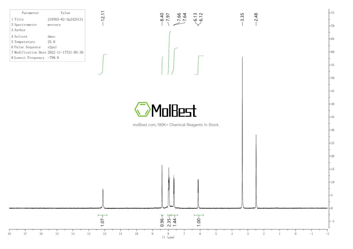 219763-82-3 fiziksel numune test spektrumu (NMR)