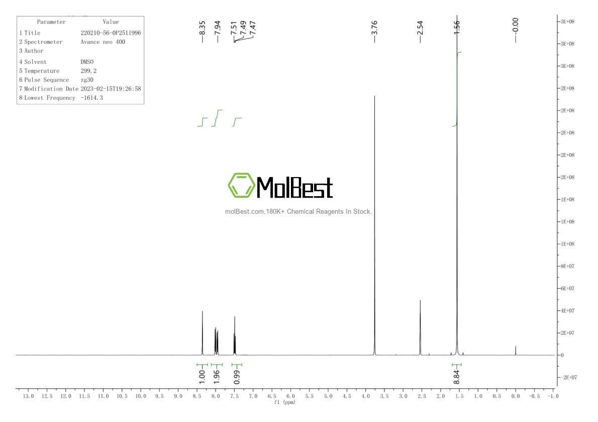 Physical sample testing spectrum (NMR) of 220210-56-0