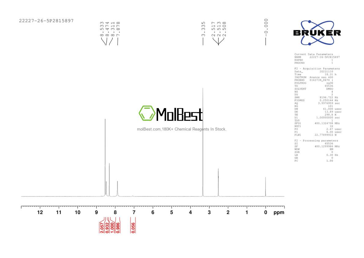 Physical sample testing spectrum (NMR) of 22227-26-5