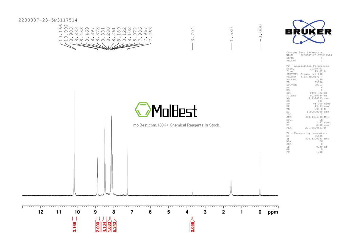 2230887-23-5 fiziksel numune test spektrumu (NMR)