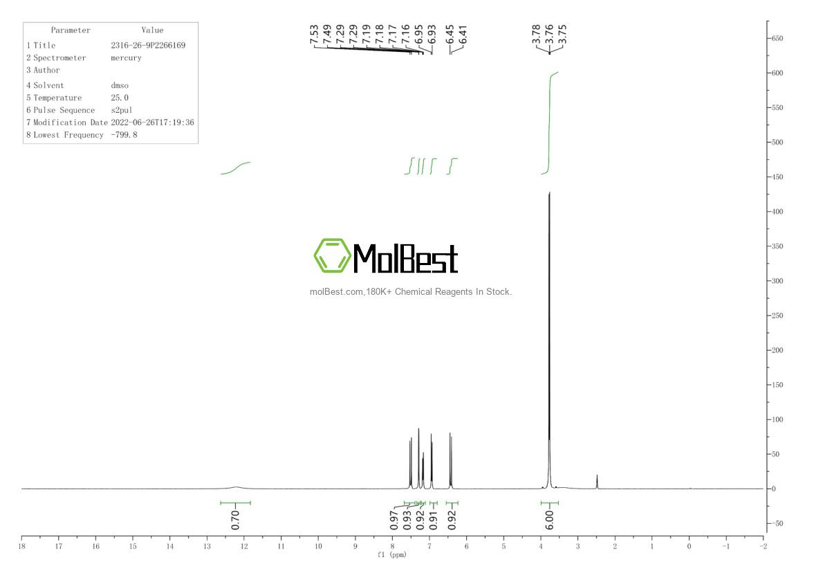 Physical sample testing spectrum (NMR) of 2316-26-9