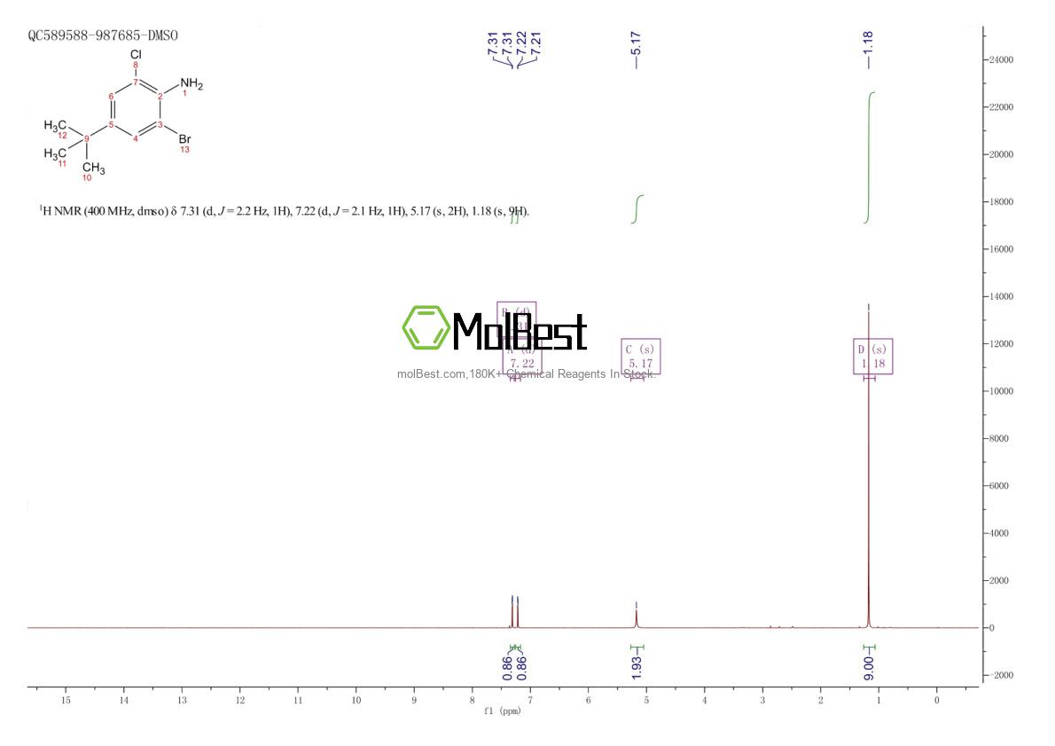 Physical sample testing spectrum (NMR) of 2386160-27-4
