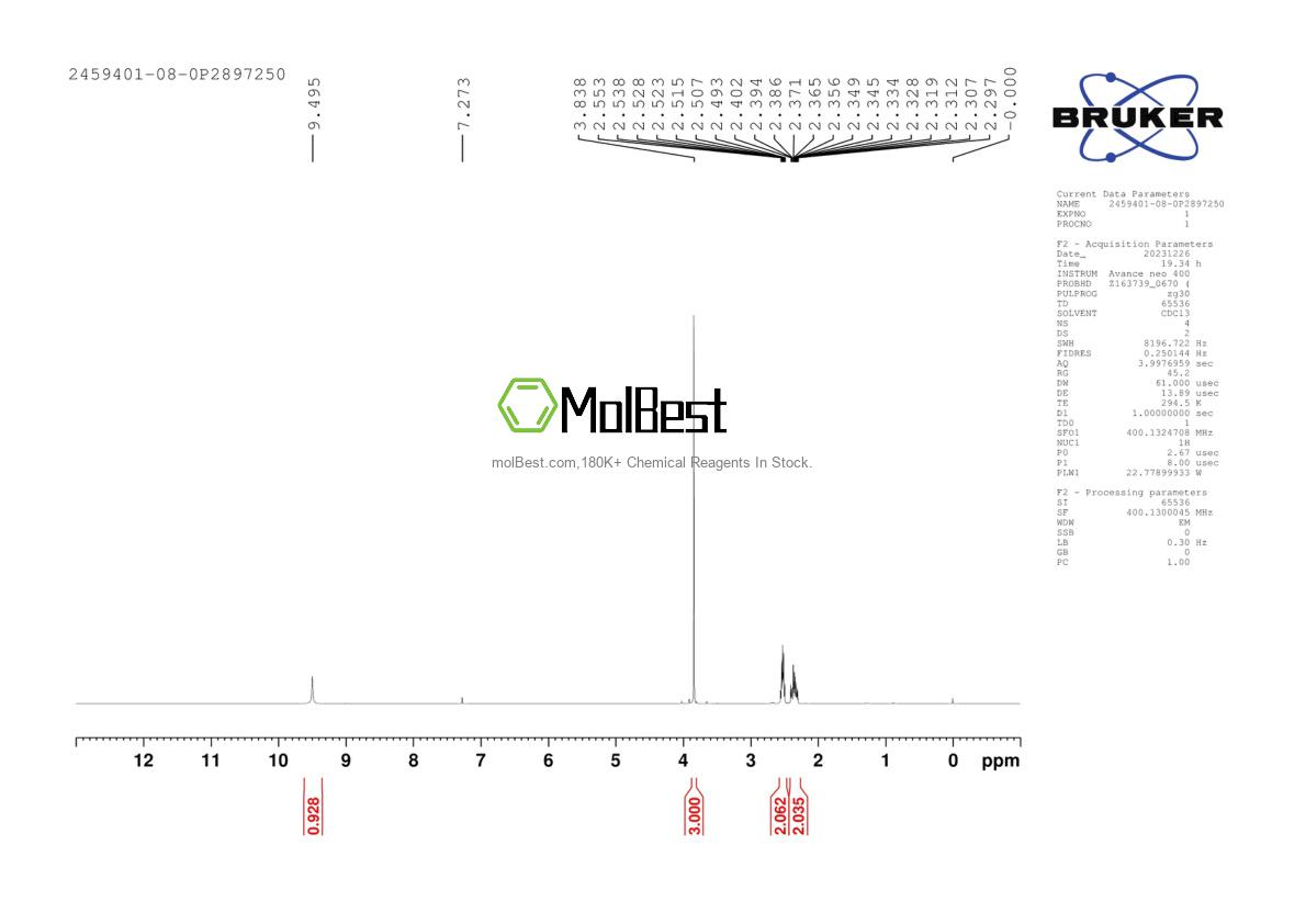 Physical sample testing spectrum (NMR) of 2459401-08-0