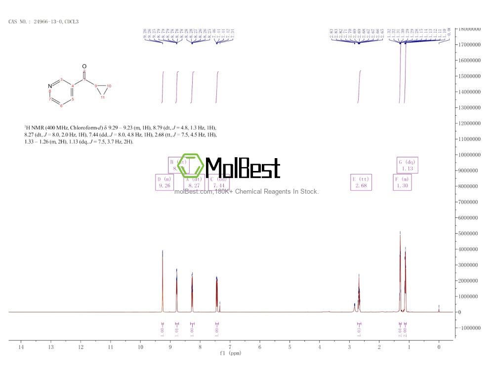 Physical sample testing spectrum (NMR) of 24966-13-0