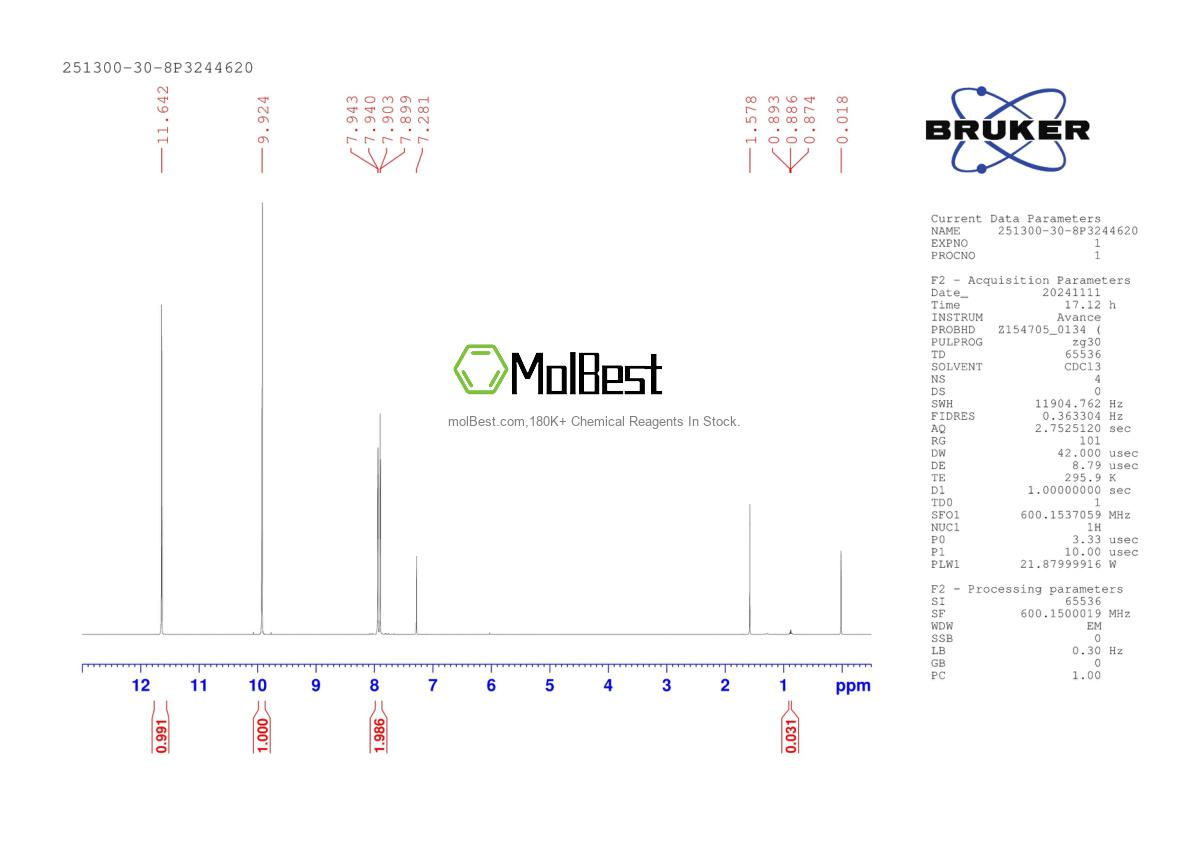 251300-30-8 fiziksel numune test spektrumu (NMR)