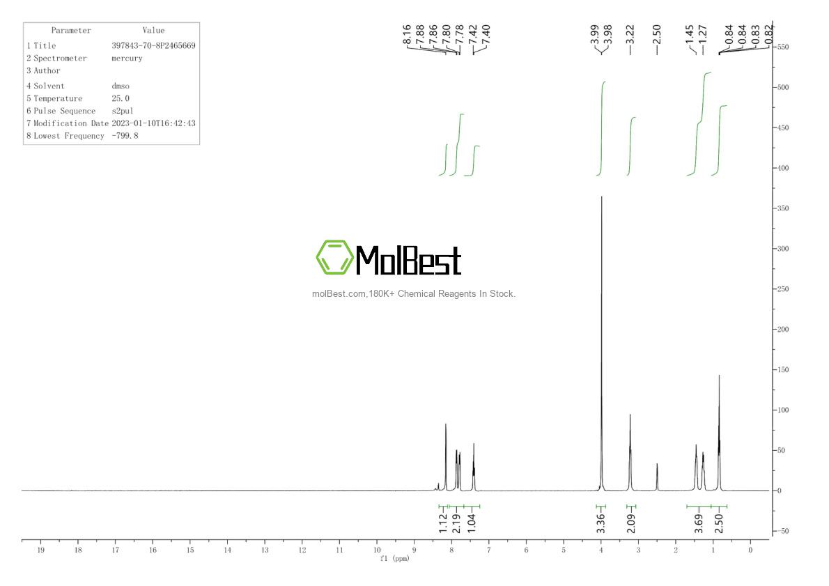 Spektrum pengujian sampel fisik (NMR) 2553-71-1