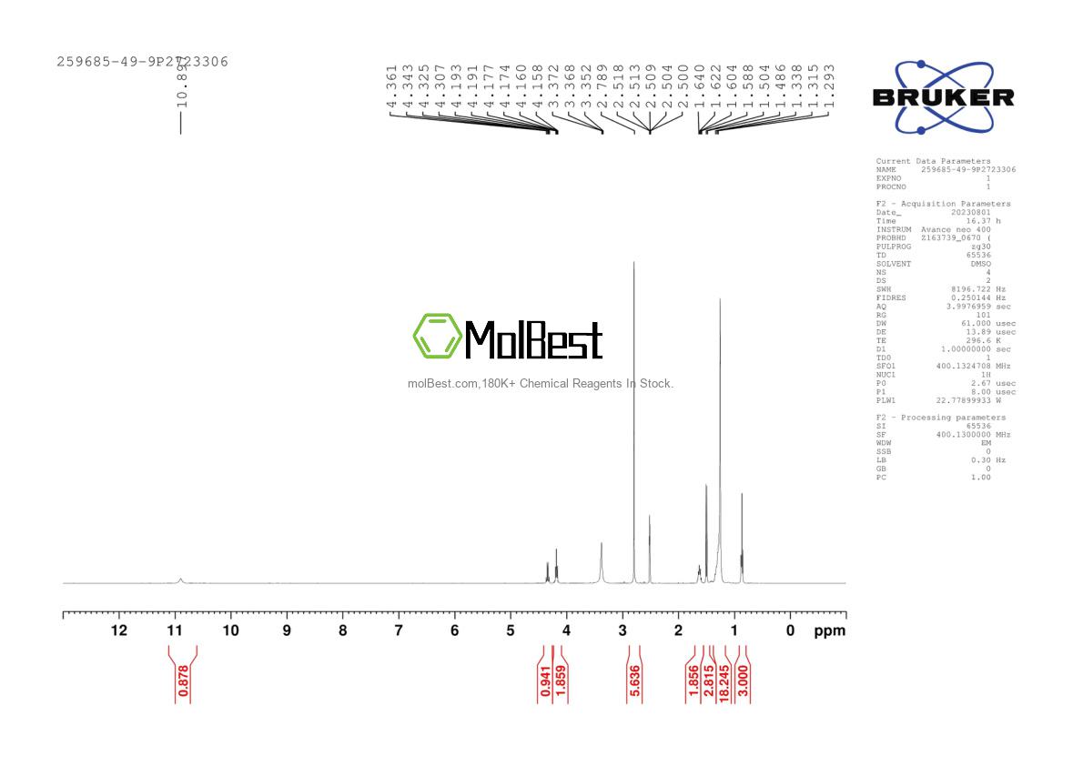 259685-49-9 fiziksel numune test spektrumu (NMR)