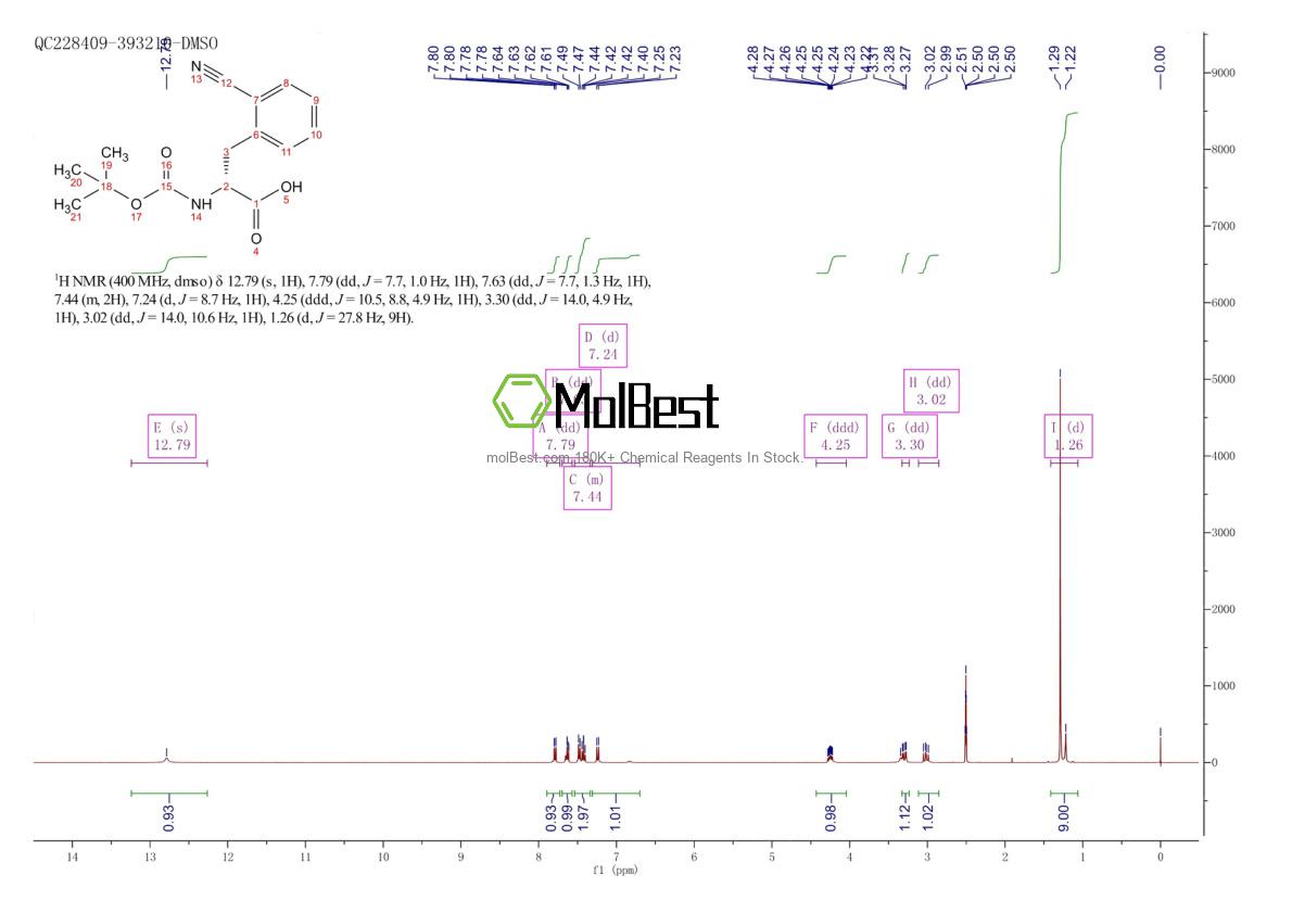 Physical sample testing spectrum (NMR) of 261380-28-3