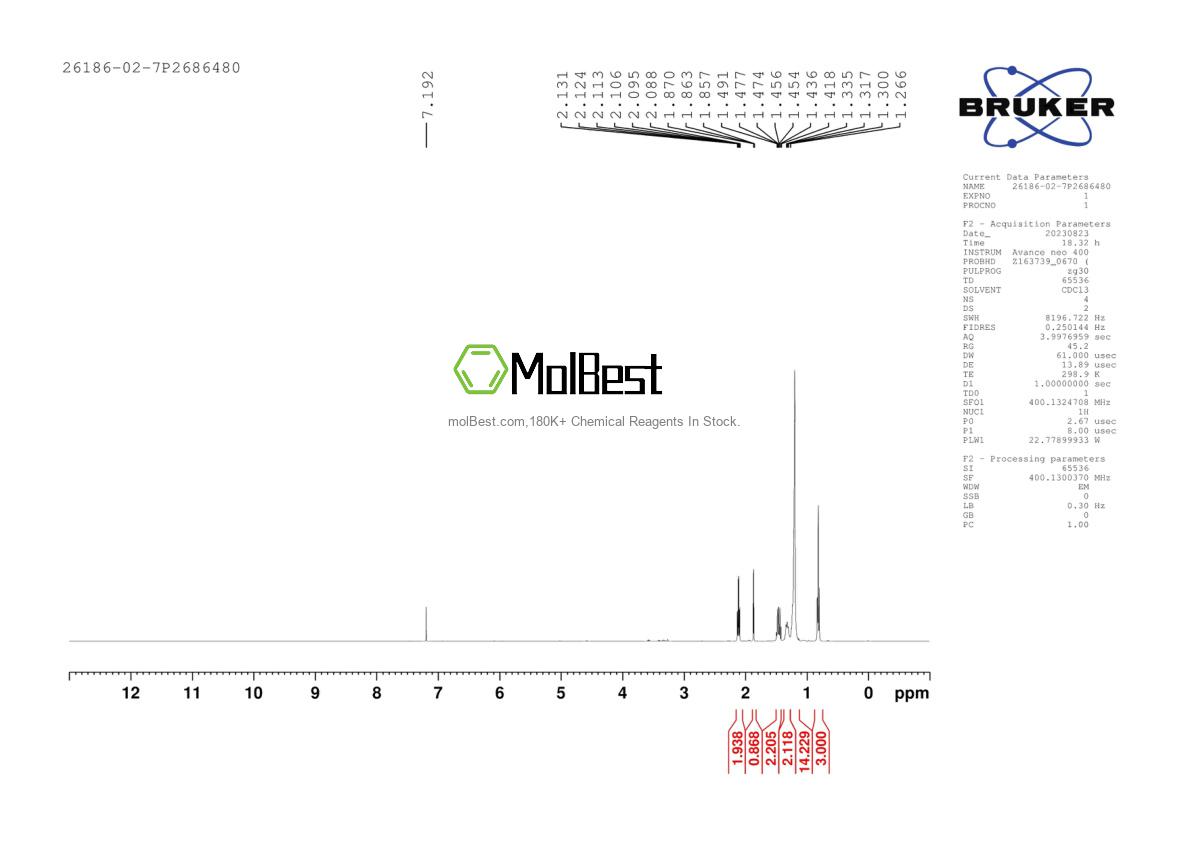 Physical sample testing spectrum (NMR) of 26186-02-7