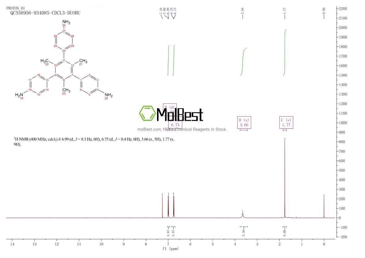 Spektrum pengujian sampel fisik (NMR) 2642549-41-3