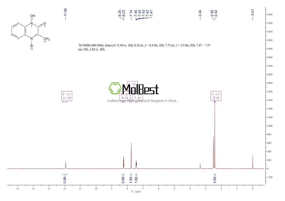 Спектр анализа физического образца (ЯМР) для 26438-48-2