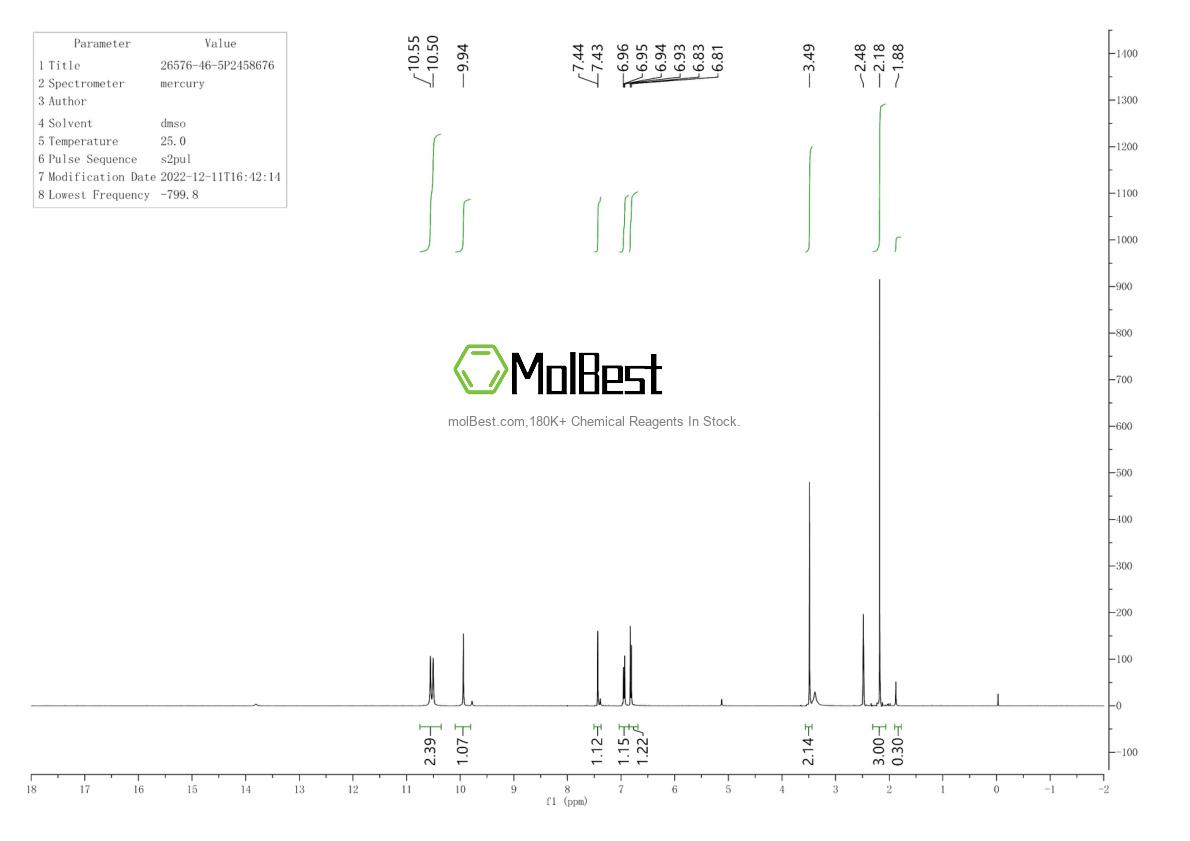 Physical sample testing spectrum (NMR) of 26576-46-5