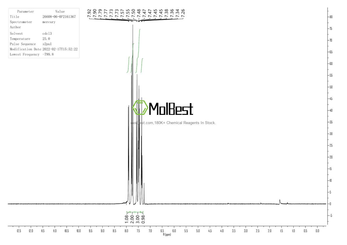 Espectro de teste de amostra física (NMR) de 26608-06-0