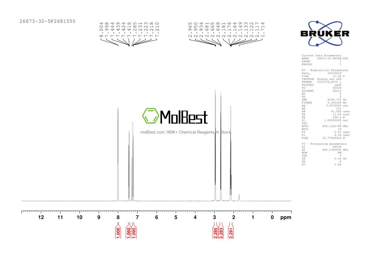 Physical sample testing spectrum (NMR) of 26673-32-5