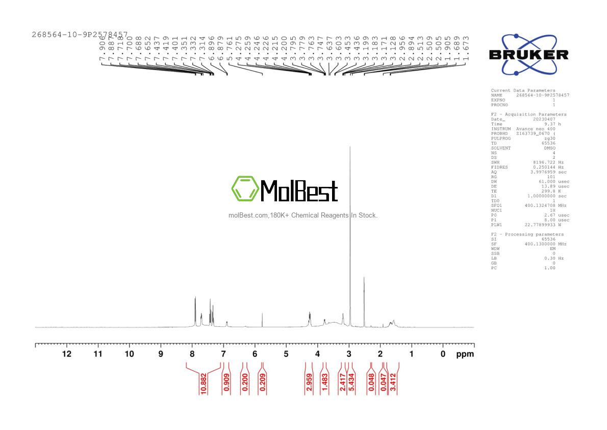 268564-10-9 fiziksel numune test spektrumu (NMR)