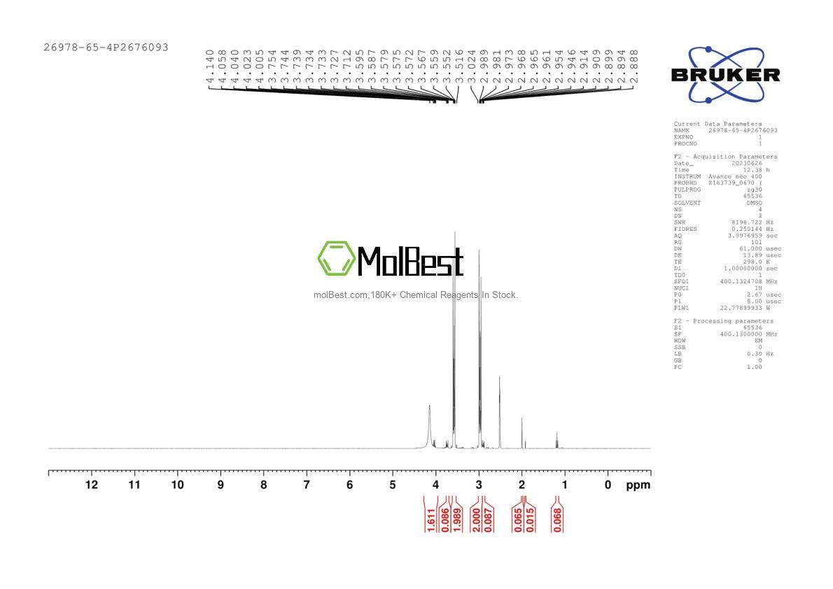 Physical sample testing spectrum (NMR) of 26978-65-4
