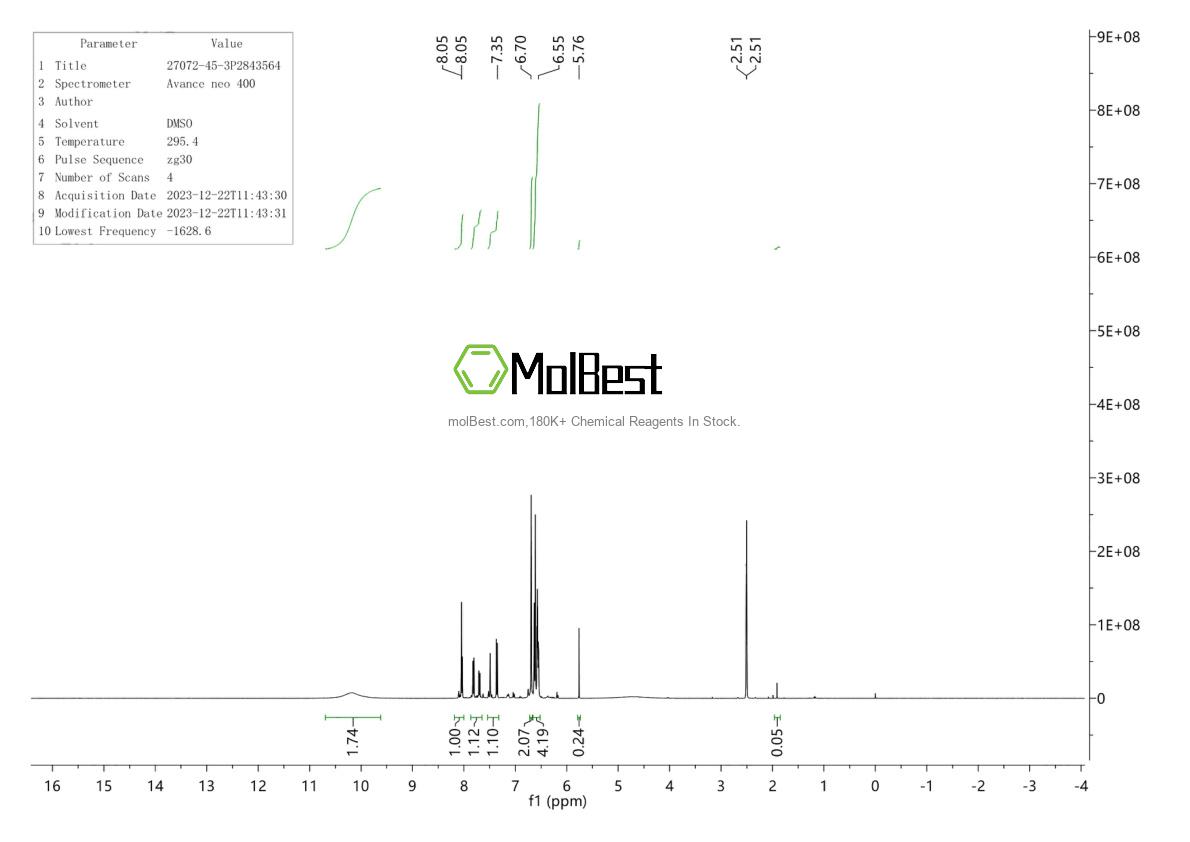 Physical sample testing spectrum (NMR) of 27072-45-3