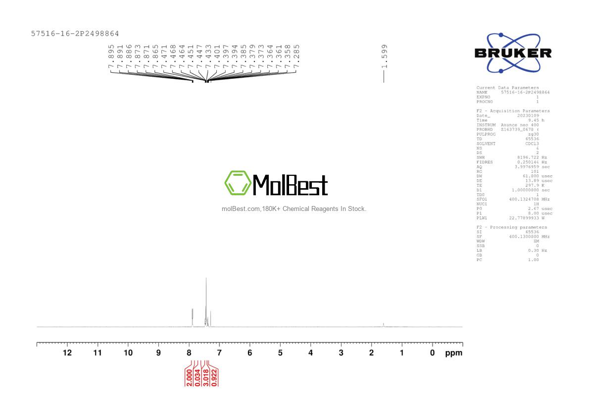 2720-73-2 fiziksel numune test spektrumu (NMR)