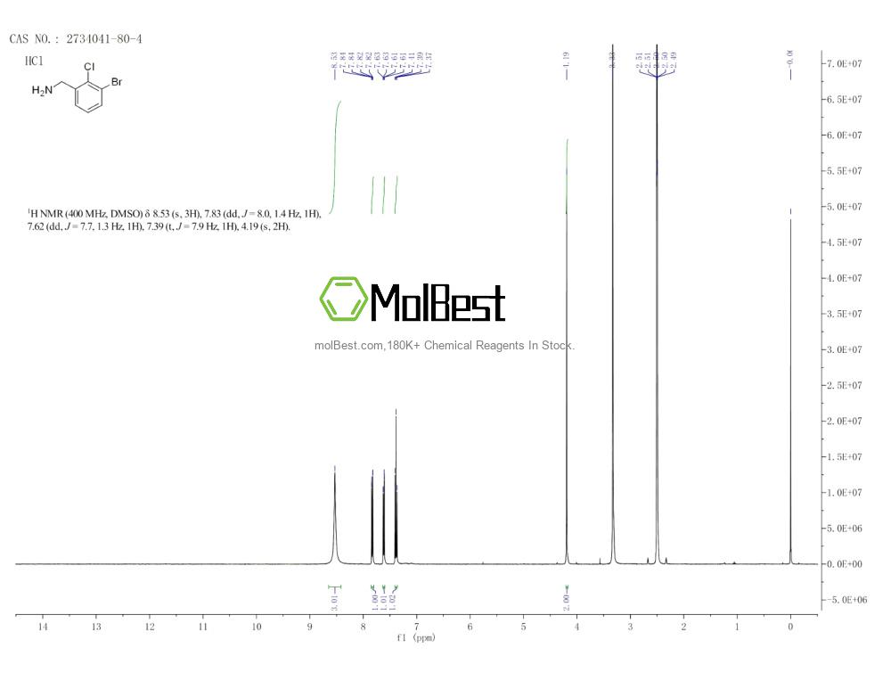 Physical sample testing spectrum (NMR) of 2734041-80-4