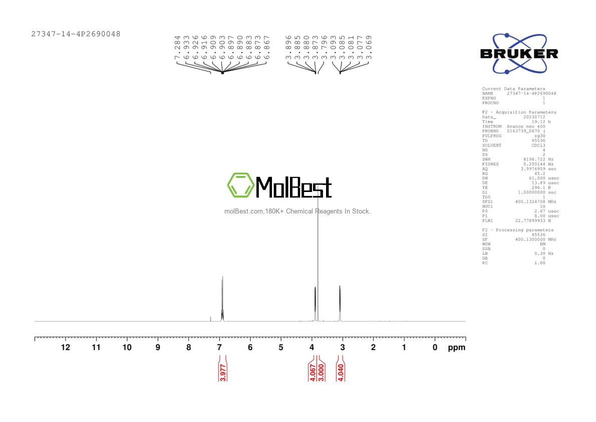 Physical sample testing spectrum (NMR) of 27347-14-4