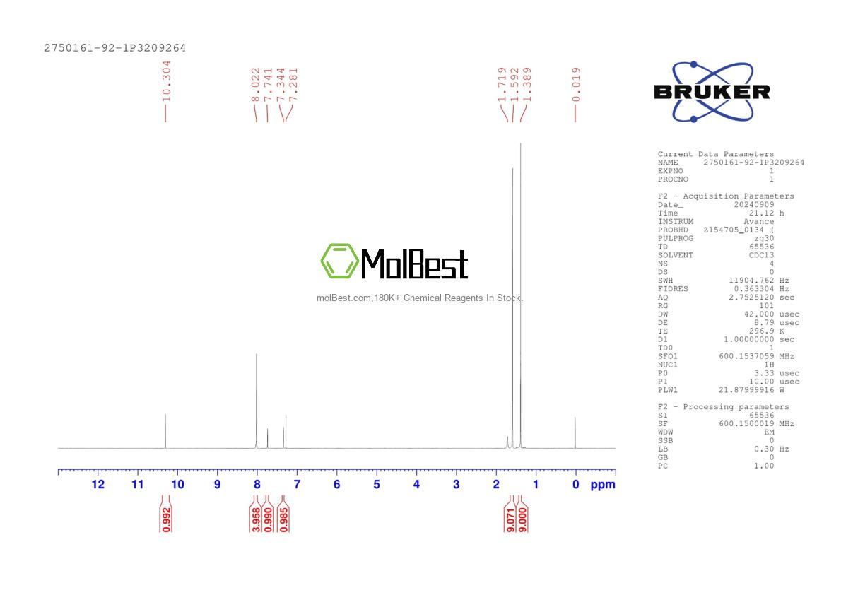 Physical sample testing spectrum (NMR) of 2750161-92-1
