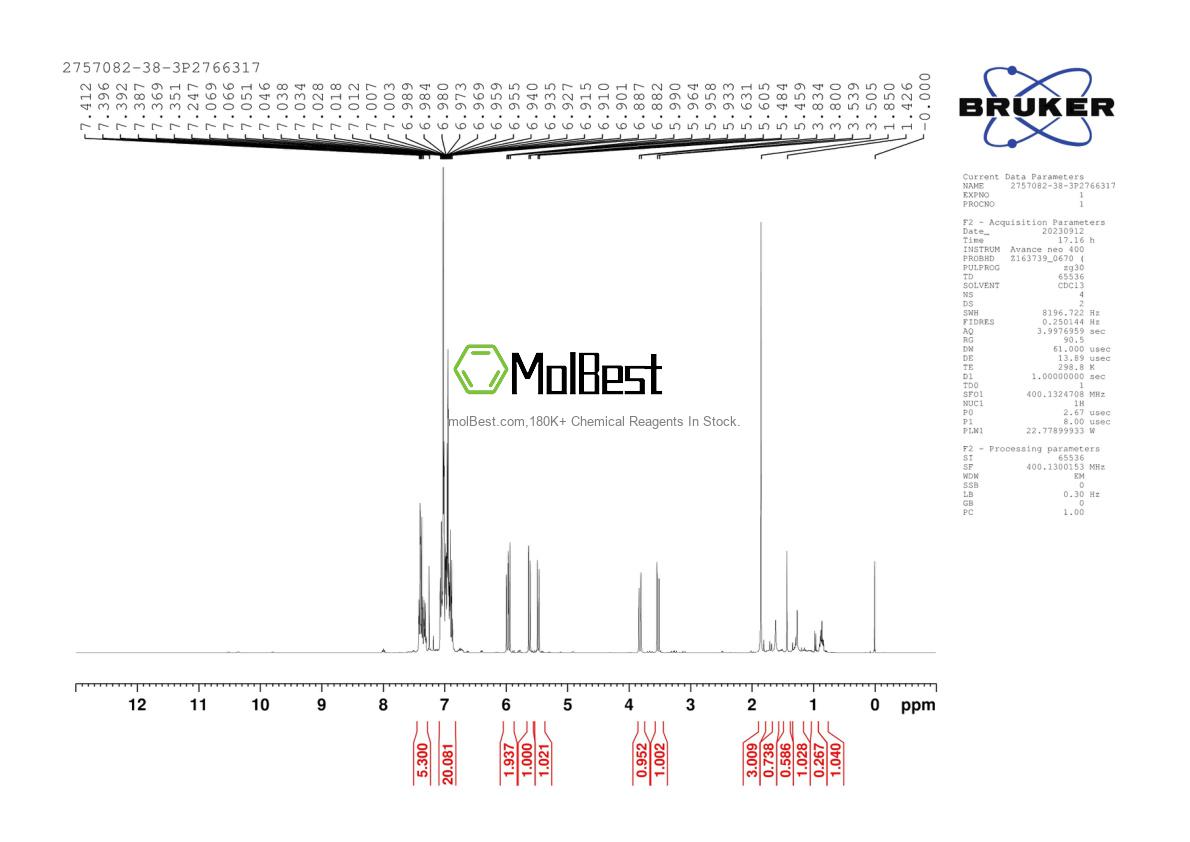 2757082-38-3 fiziksel numune test spektrumu (NMR)