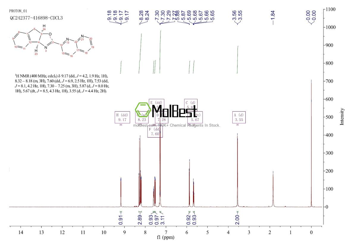 2757082-48-5 fiziksel numune test spektrumu (NMR)
