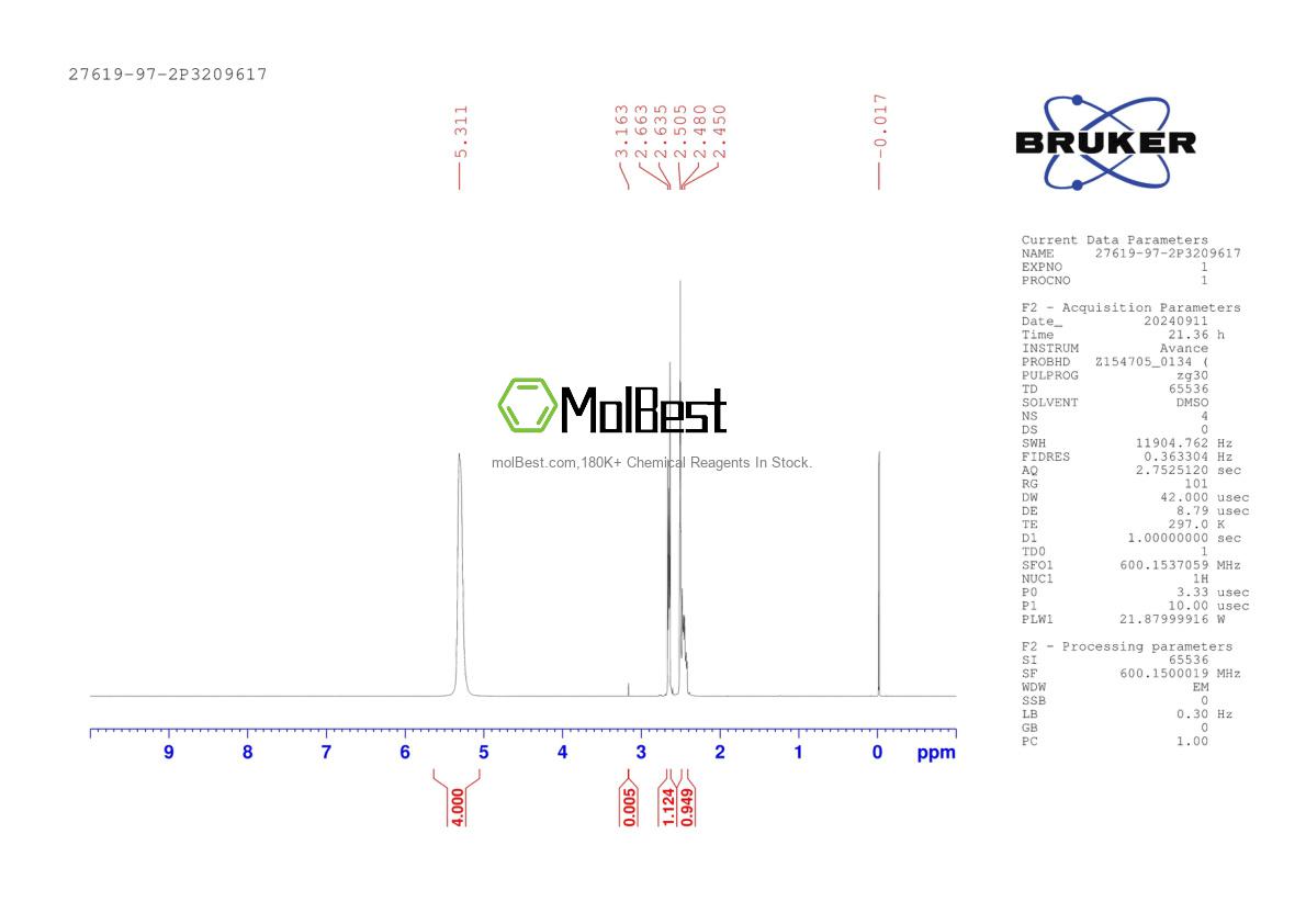 27619-97-2 fiziksel numune test spektrumu (NMR)