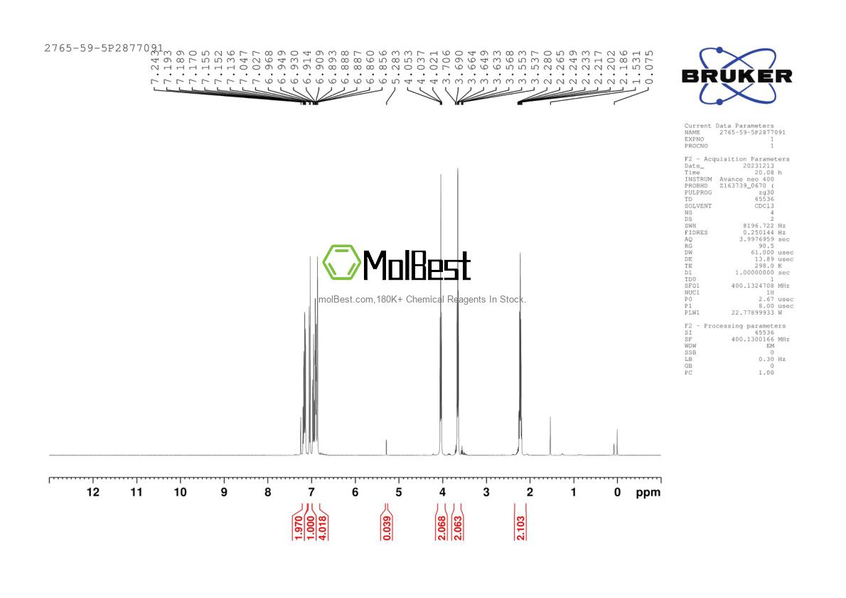 2765-59-5 fiziksel numune test spektrumu (NMR)
