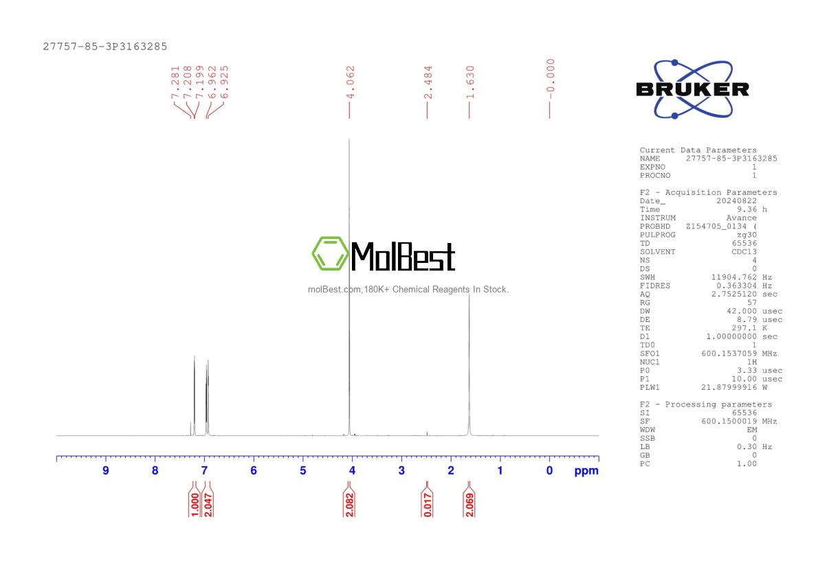 Physical sample testing spectrum (NMR) of 27757-85-3