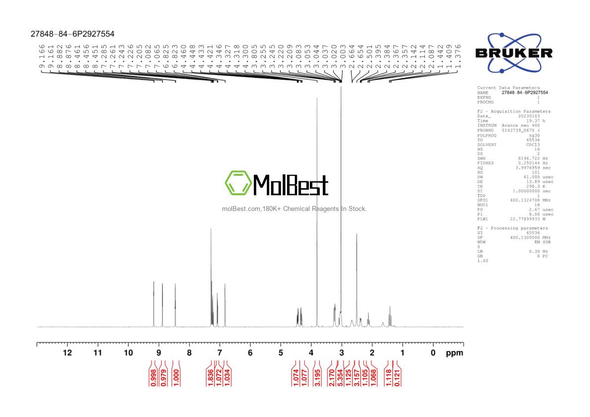 Physical sample testing spectrum (NMR) of 27848-84-6