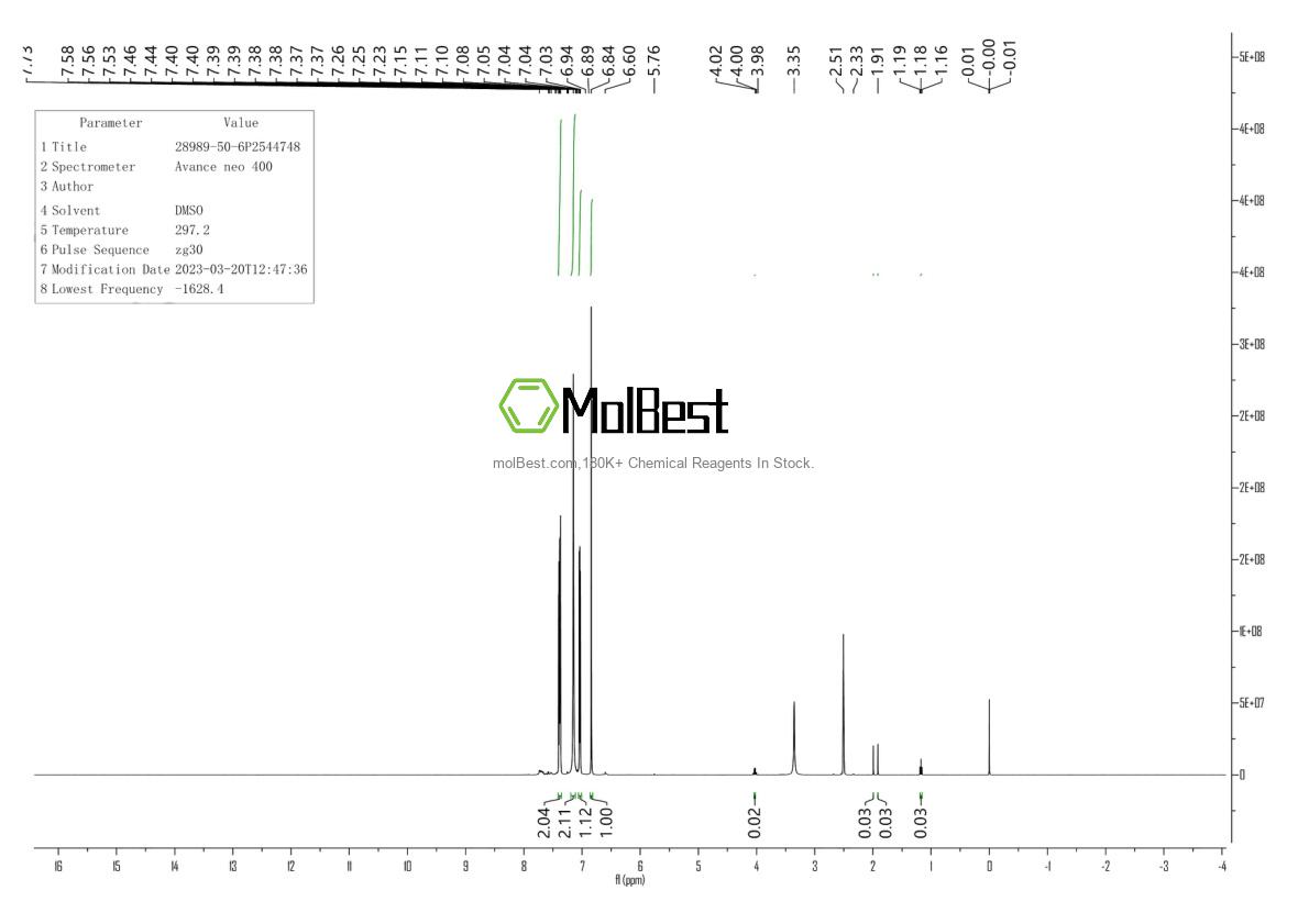 28989-50-6 fiziksel numune test spektrumu (NMR)