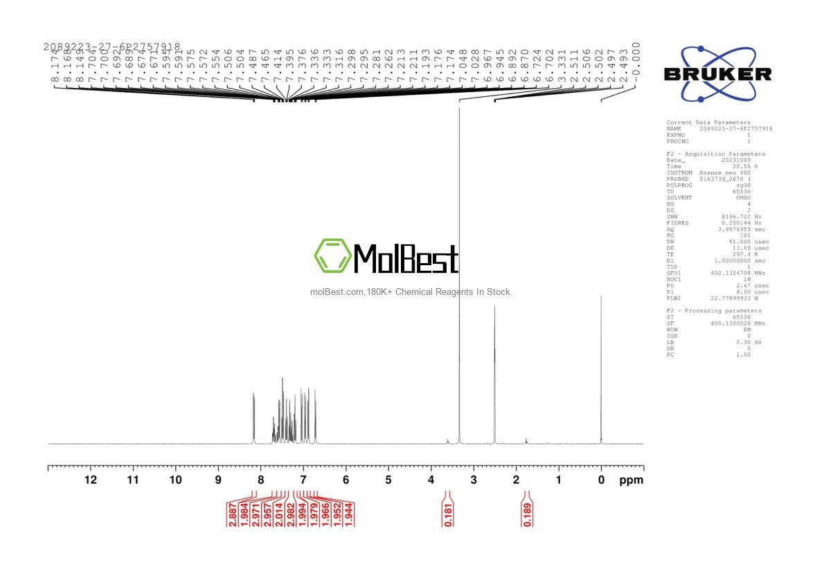 291536-01-1 fiziksel numune test spektrumu (NMR)