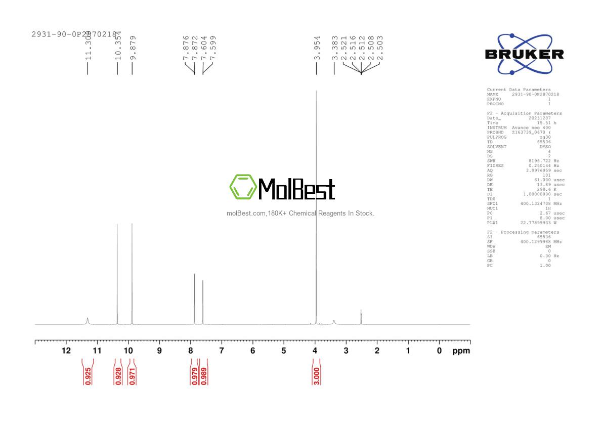 Physical sample testing spectrum (NMR) of 2931-90-0